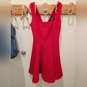Lulus Red Home Before Daylight Dress